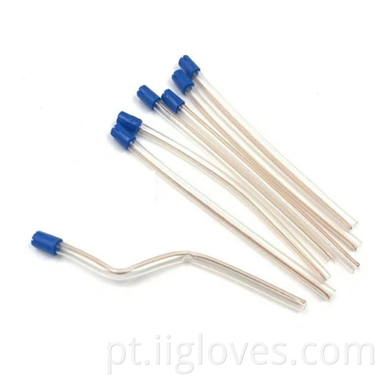 Fábrica diretamente dispensável de saliva descartável ejetor dental descartável PVC Saliva ejetor Tubo de sucção de núcleo de aço inoxidável